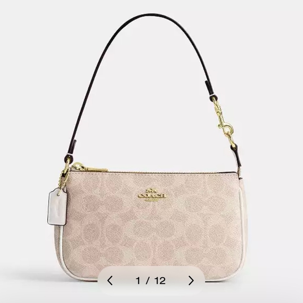 Coach Nolita 19 In Signature Canvas - Gold/Sand/Chalk